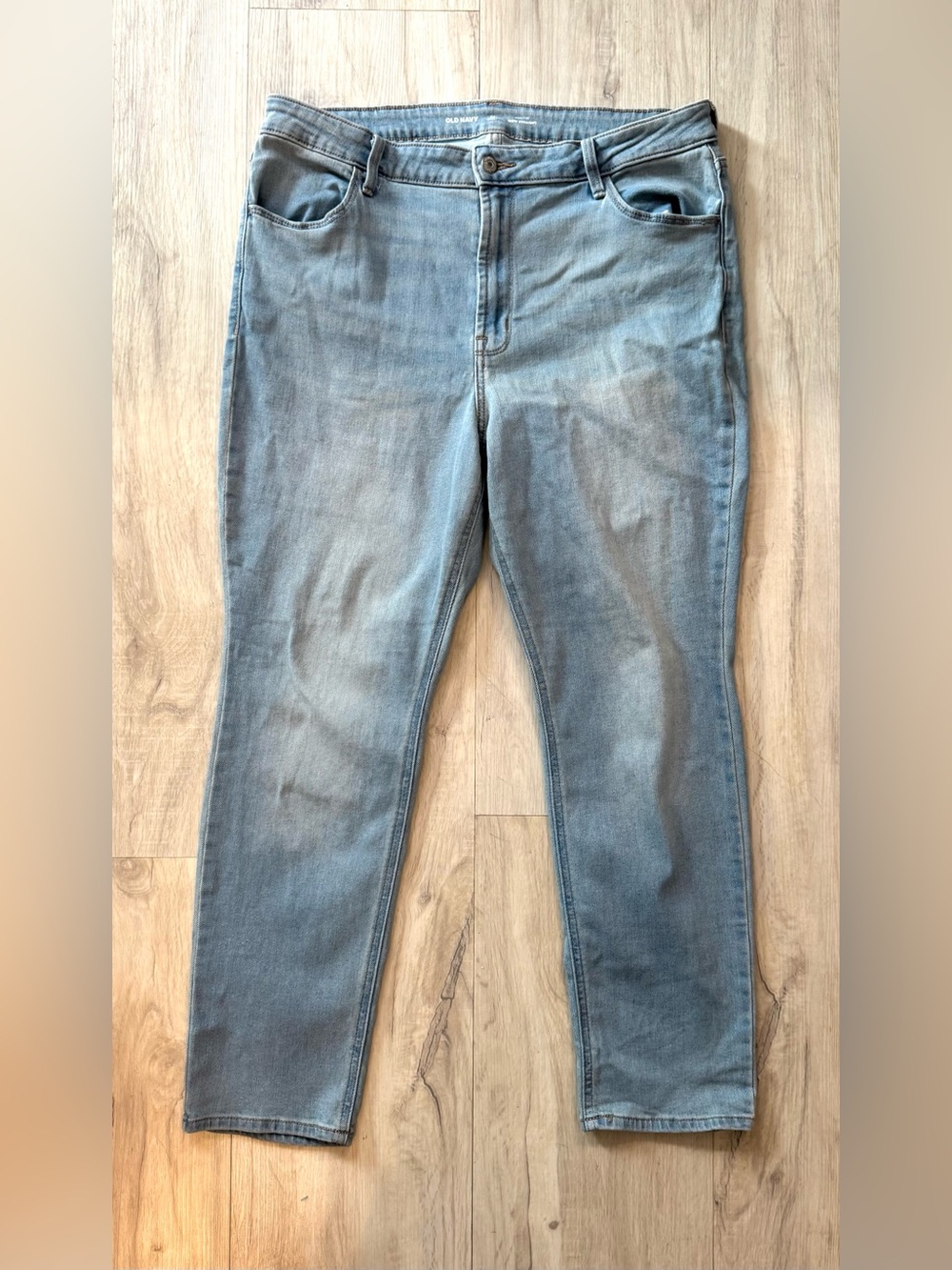 Old Navy Light Blue Stretch Straight Jeans 14S